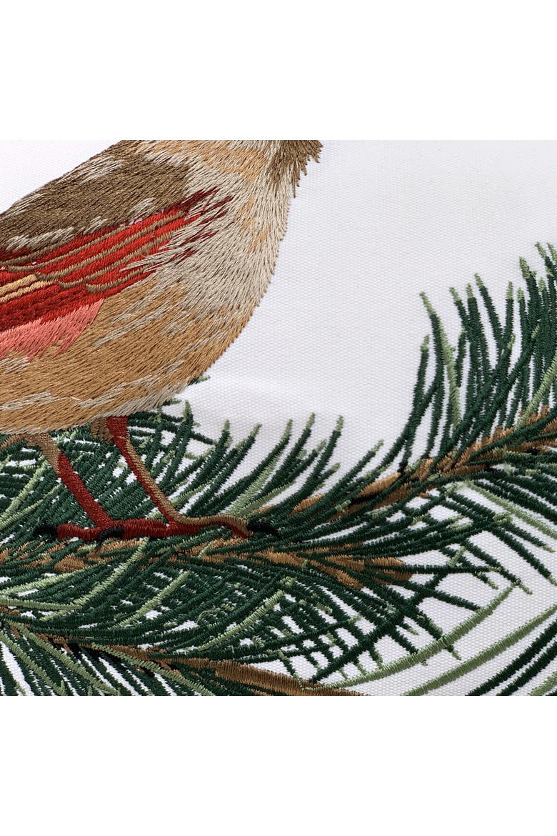 Cardinals & Pines Indoor/Outdoor Throw Pillow 12" x 21", Alternate, color, Red