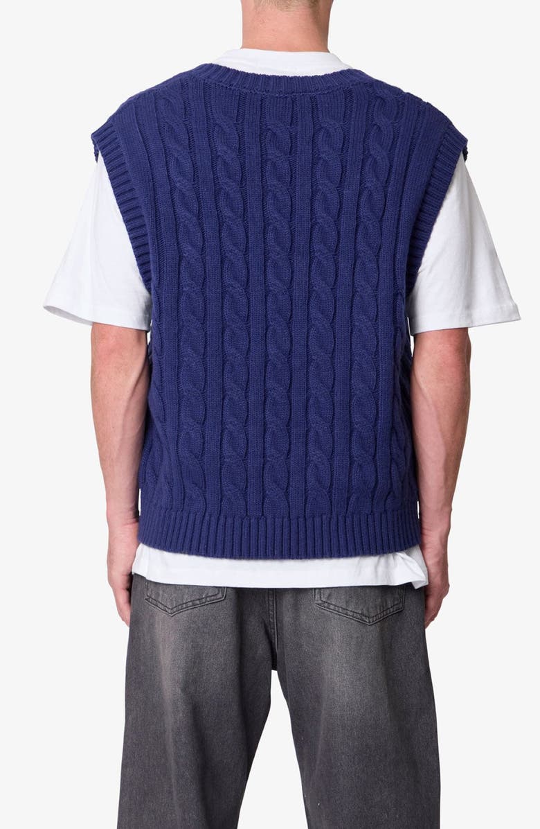 mnml Cable Stitch Sweater Vest, Alternate, color, 