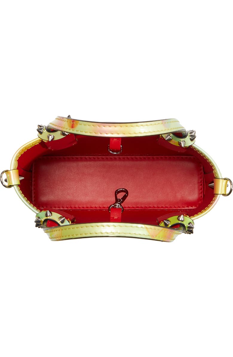 Christian Louboutin Mini Cabata Print Leather Tote, Alternate, color,