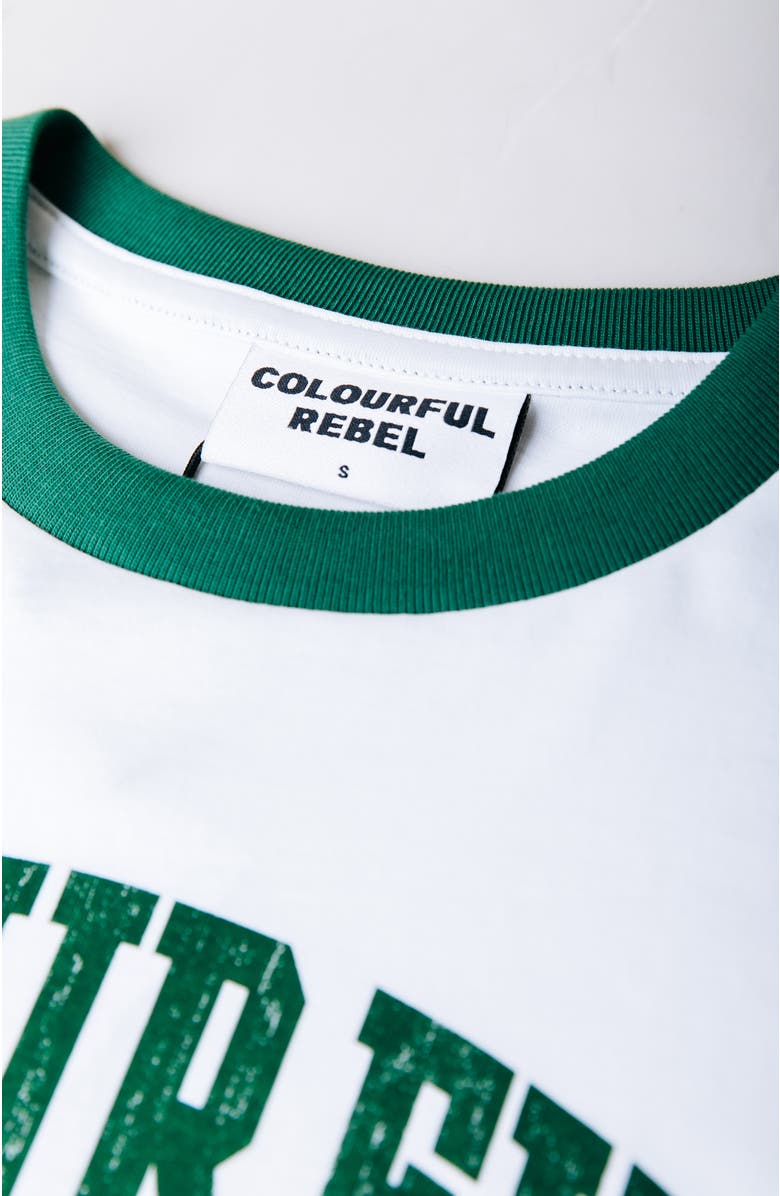 Colourful Rebel CR 33 Stripe Loosefit Tee, Alternate, color, White