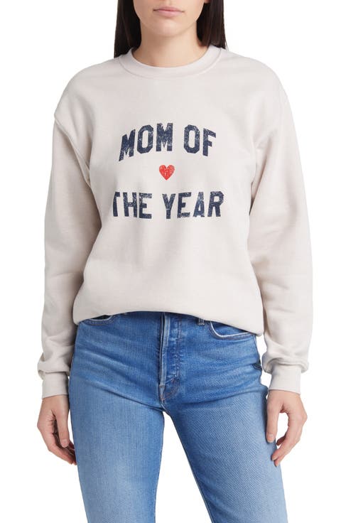 Mom of the Year Cotton Sweatshirt