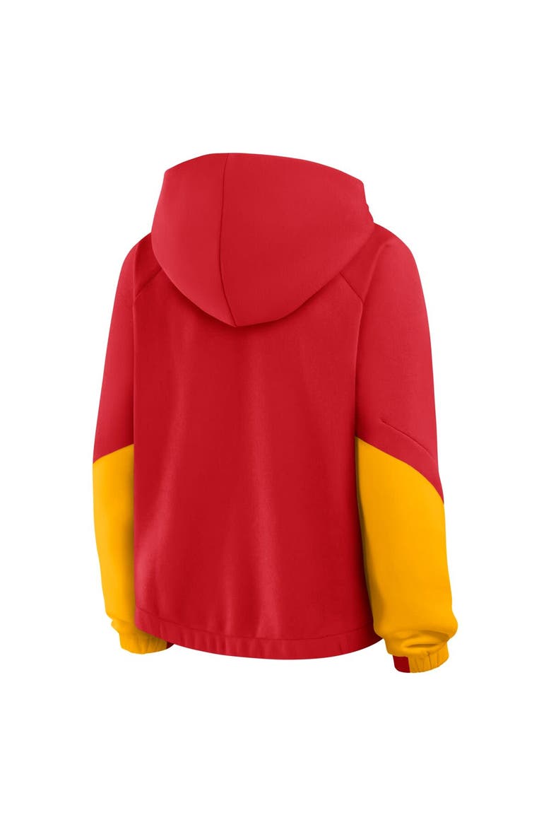 Women's Fanatics Red Kansas City Chiefs Oversized Redzone Bubble Screen Pullover Hoodie, Alternate, color, Red
