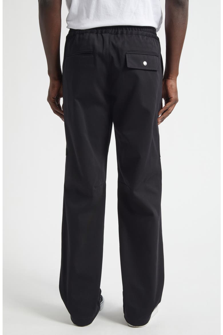 Anthony Stretch Cotton Gabardine Cargo Pants, Alternate, color, BLACK