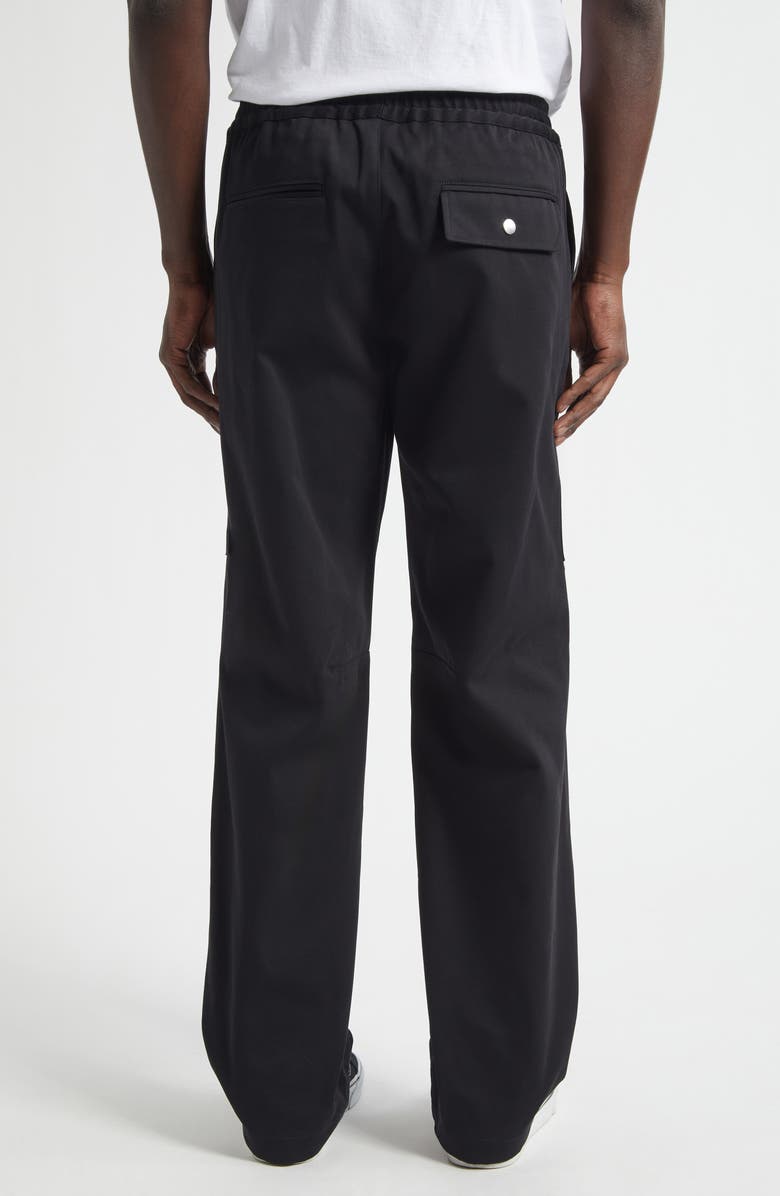 JKEEFER Anthony Stretch Cotton Gabardine Cargo Pants, Alternate, color, Black