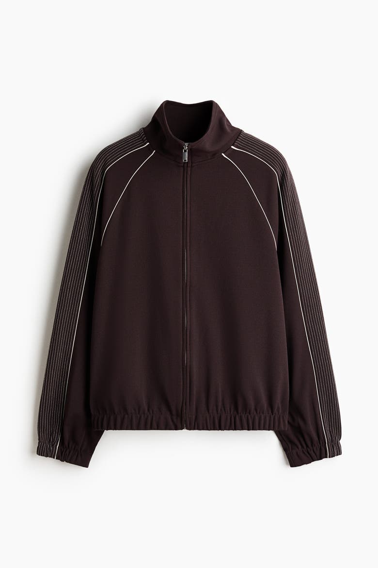 Track Jacket, Alternate, color, Dark brown