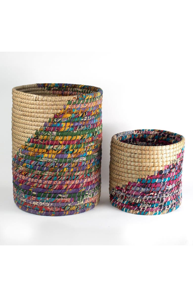 Ten Thousand Villages Kaleidoscope Basket, Main, color, Neutral