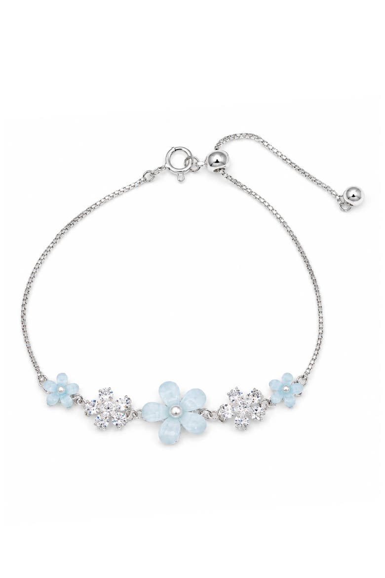 Flora Slider Bracelet, Main, color, SILVER