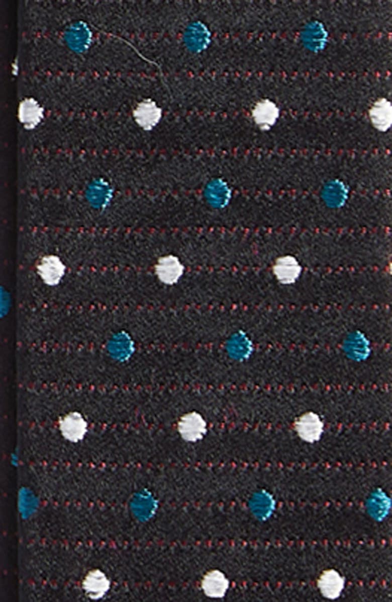 CLIFTON WILSON Navy Polka Dot Silk Suspenders, Alternate, color, 