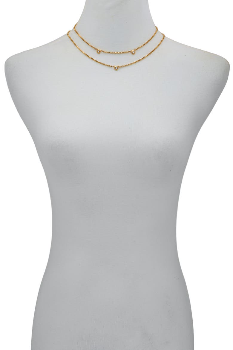 Multi-Strand Necklace, Alternate, color, GOLD TONE
