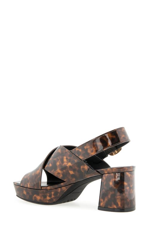 Aerosoles Pura Platform Sandal In Brown