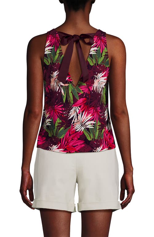 Lands' End Lightweight Jersey Blouson Vneck Tank