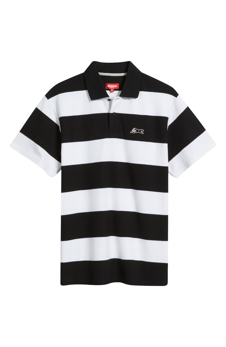 ICECREAM Big Dripper Stripe Polo, Alternate, color, Black