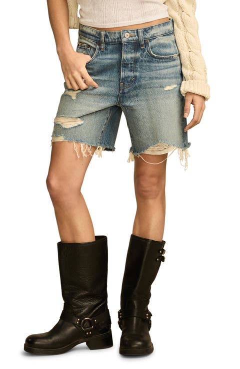 '90s Loose Cutoff Denim Shorts