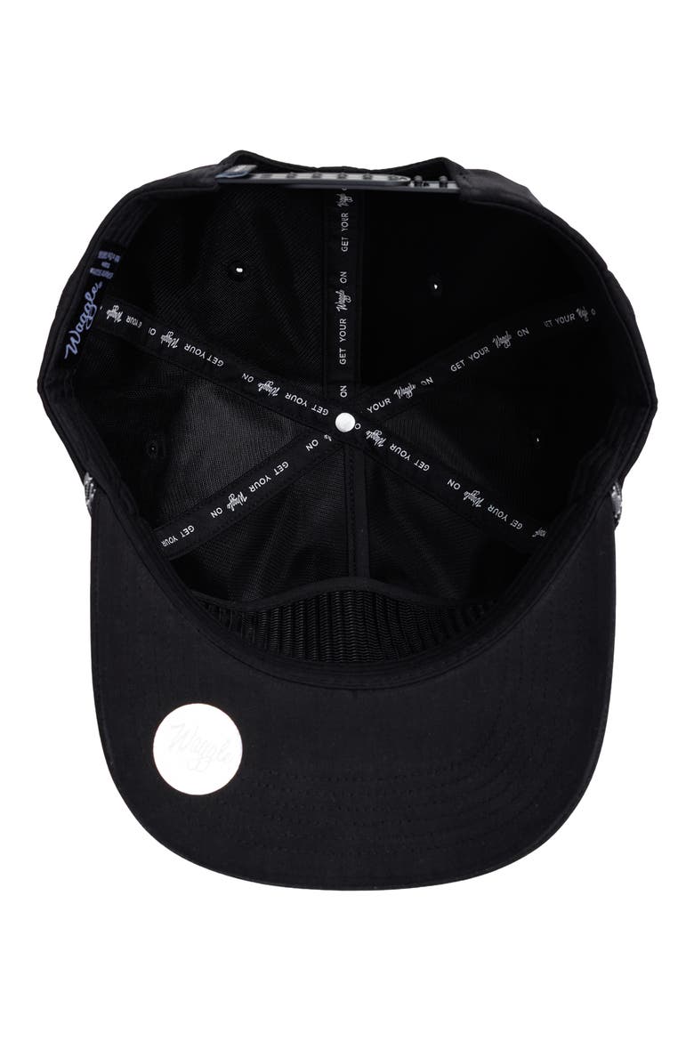 Slice of Death Rope Trim Baseball Cap, Alternate, color, BLACK