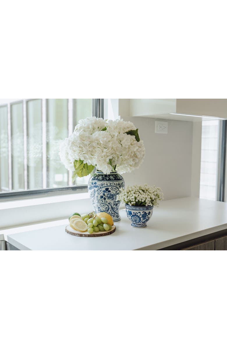 CocoBella Tinsley RealTouch Hydrangea Arrangement, Alternate, color, Snow