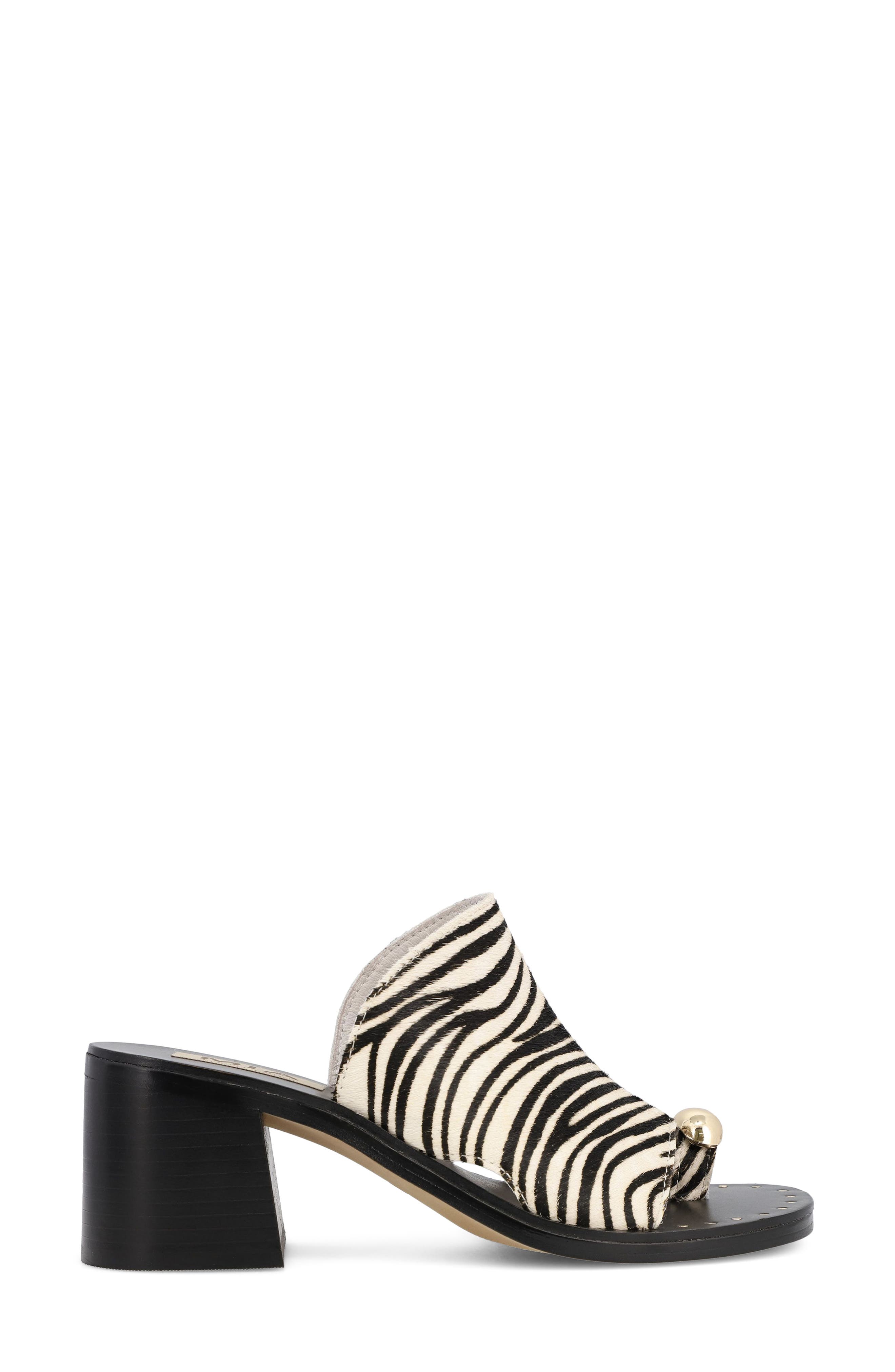 MIA Nikita Slide Sandal, Alternate, color, Zebra/ Black