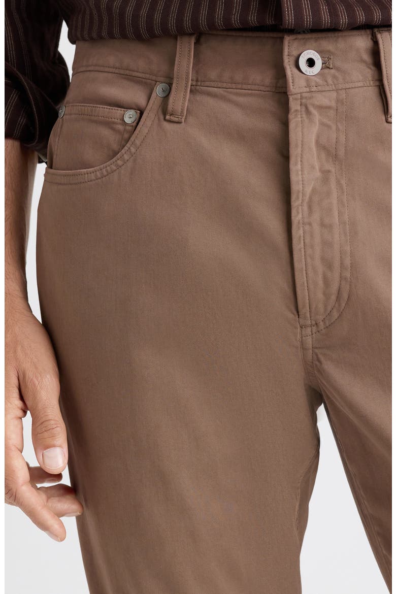 Brushed Five Pocket Pants, Alternate, color, DEEP TAUPE