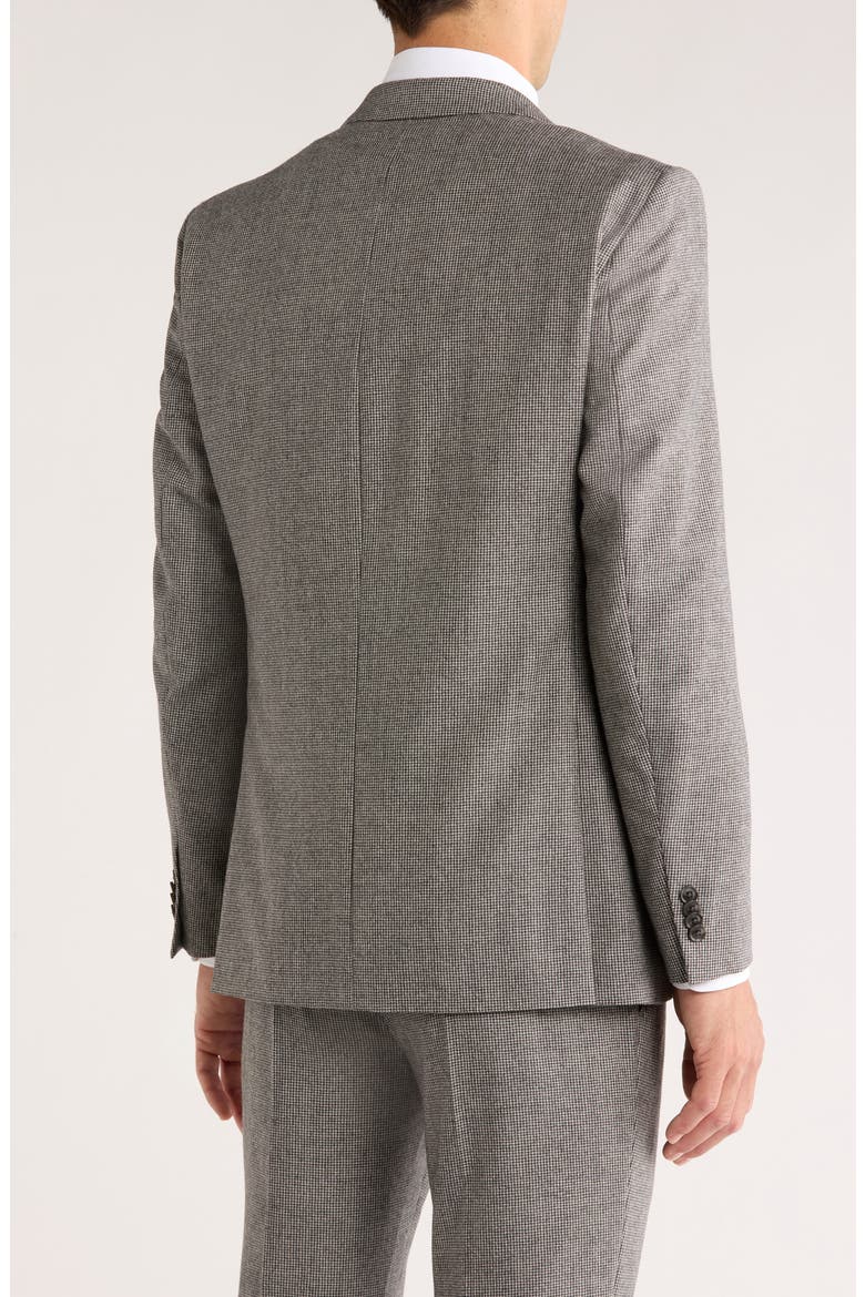 Houndstooth Wool Sport Coat, Alternate, color, BLACK/ WHITE