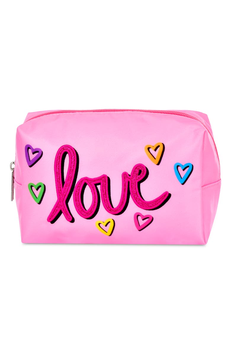 Iscream Kids' Corey Paige Love Letters Cosmetic Bag, Alternate, color, Multi Pink