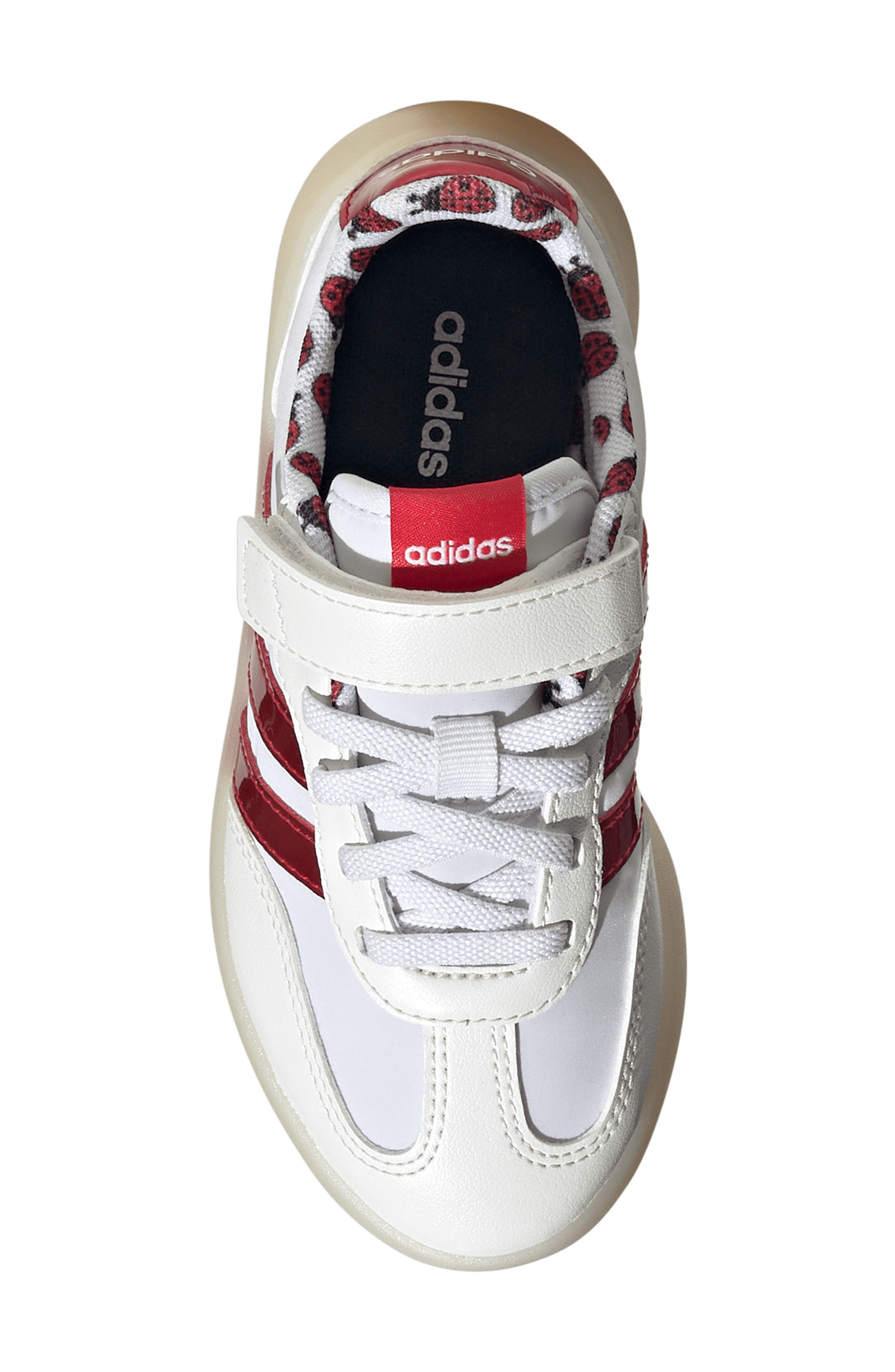 adidas Kids' Barreda Decode Low Top Sneaker, Alternate, color, White/ Pure Ruby/ Off White