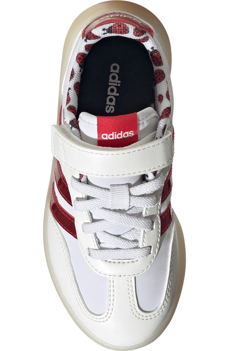 adidas Kids' Barreda Decode Low Top Sneaker, Alternate, color, White/ Pure Ruby/ Off White