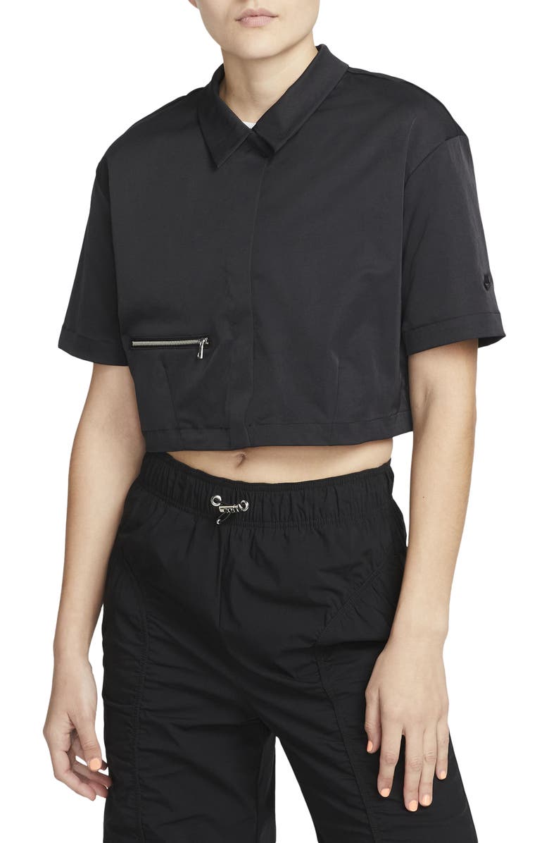 Nike Sportswear Dri-FIT Crop Polo Shirt, Main, color, 