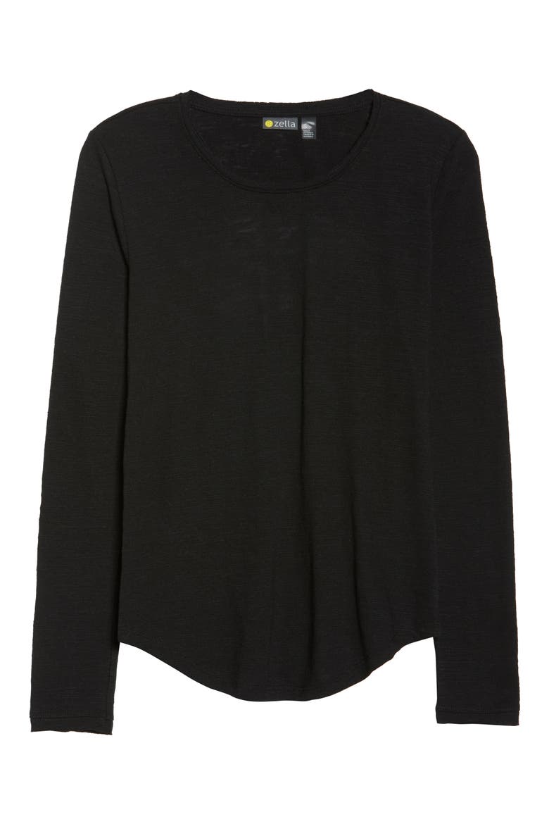 Retreat Cutout Tee, Alternate, color, BLACK