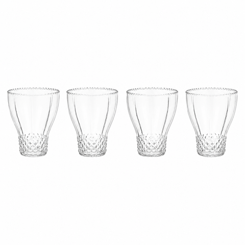 Ruffle Bell Glass - Set of 4