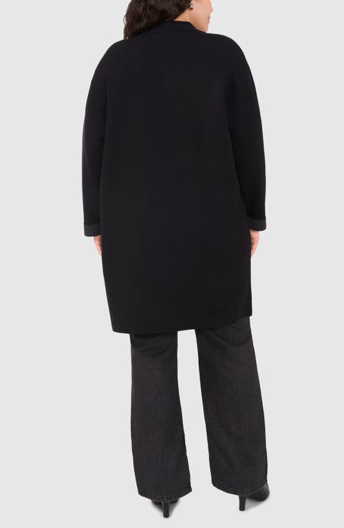 Halogenr Halogen(r) Lapel Long Cardigan In Rich Black