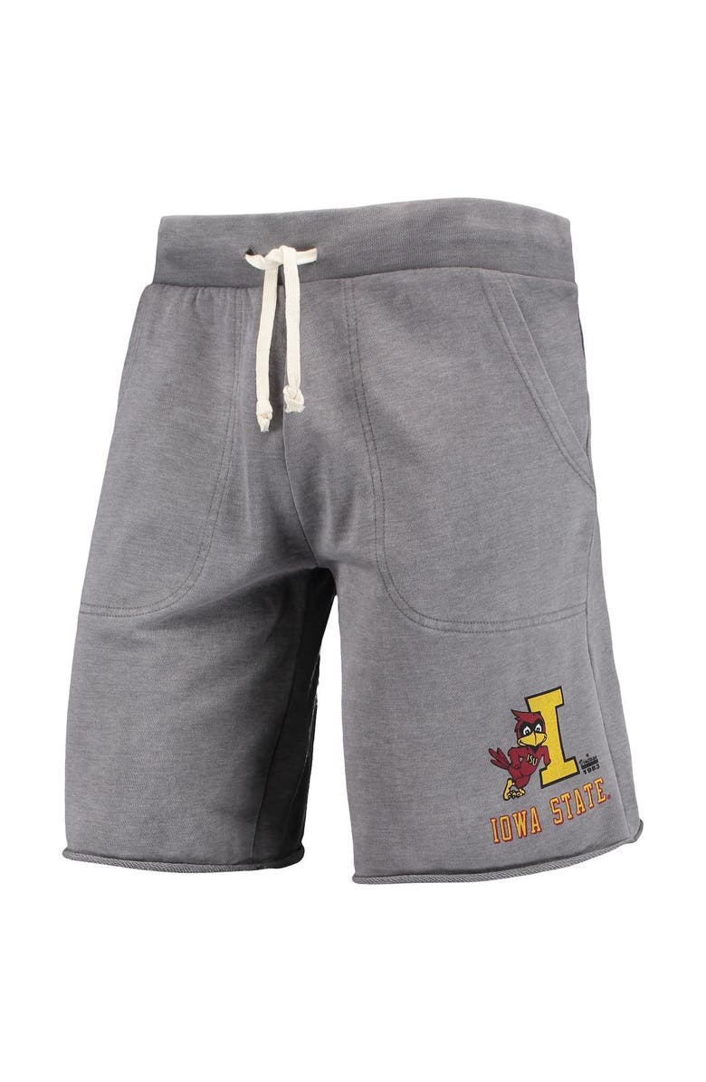 A AND A GLOBAL Men's Heathered Gray Alternative Apparel Iowa State Cyclones Victory Lounge Shorts, Alternate, color, 