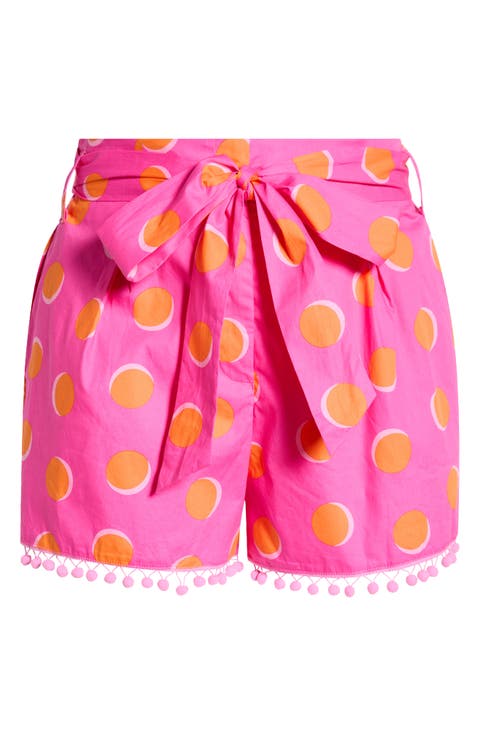 Maeve Belted Floral Zaferia Shorts (Plus)
