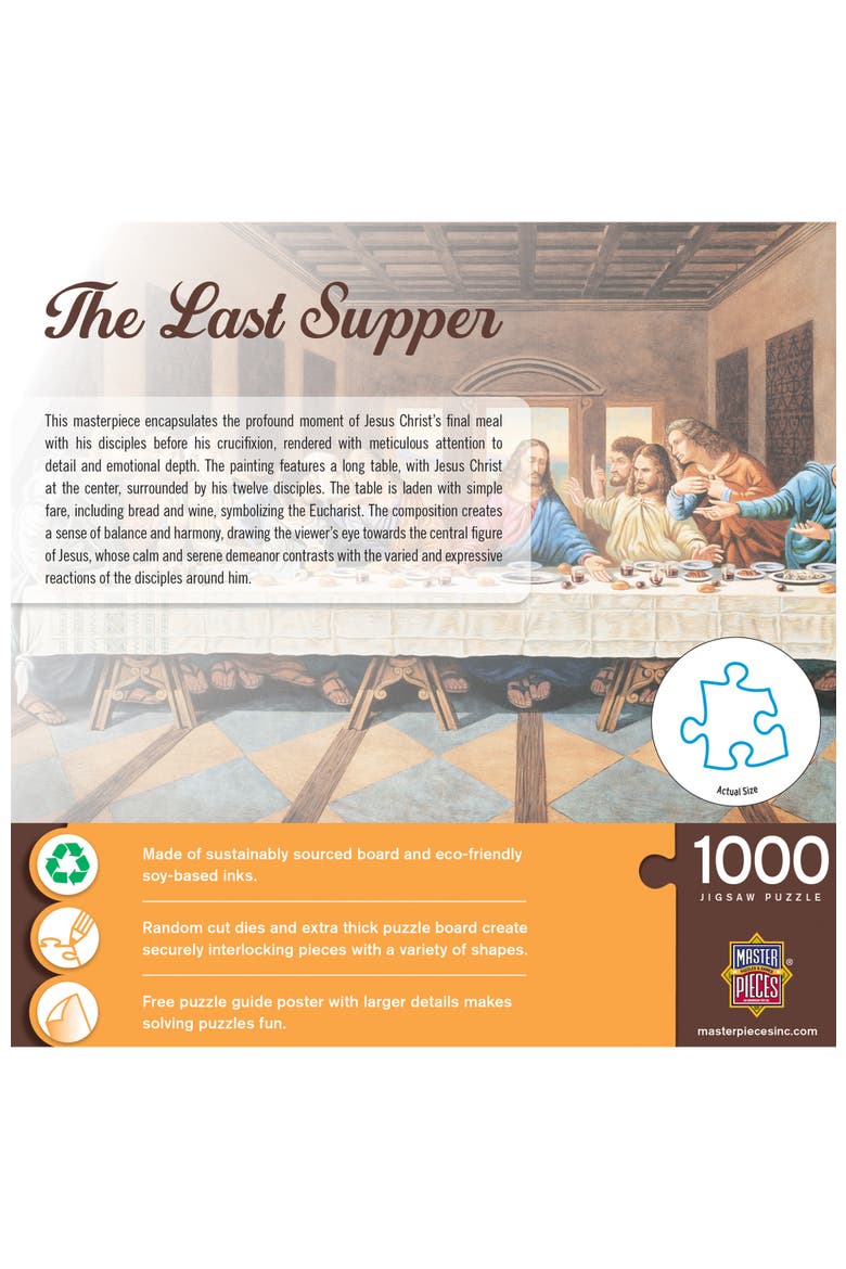 The Last Supper 1000 Piece Jigsaw Puzzle, Alternate, color, Multicolor