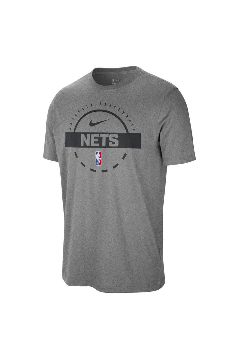 Men's Nike  Charcoal Brooklyn Nets Authentic Practice T-Shirt, Alternate, color, Charcoal