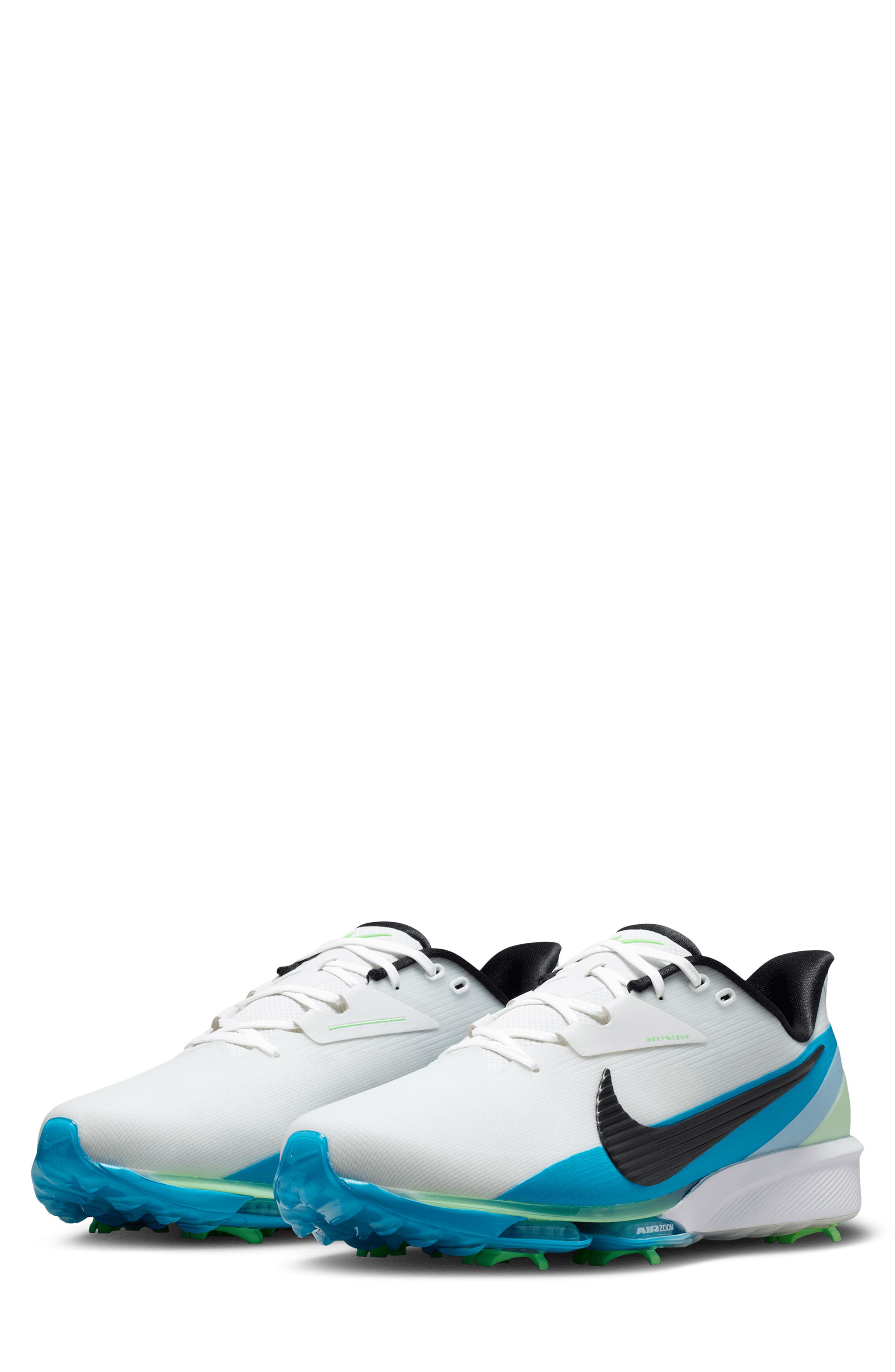 Next% TOUR 3 Waterproof Golf Shoe, Main, color, WHITE/ LIGHT BLUE/ BLACK