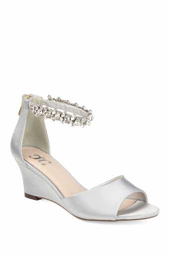 JOURNEE Connor Embellished Strap Wedge Sandal