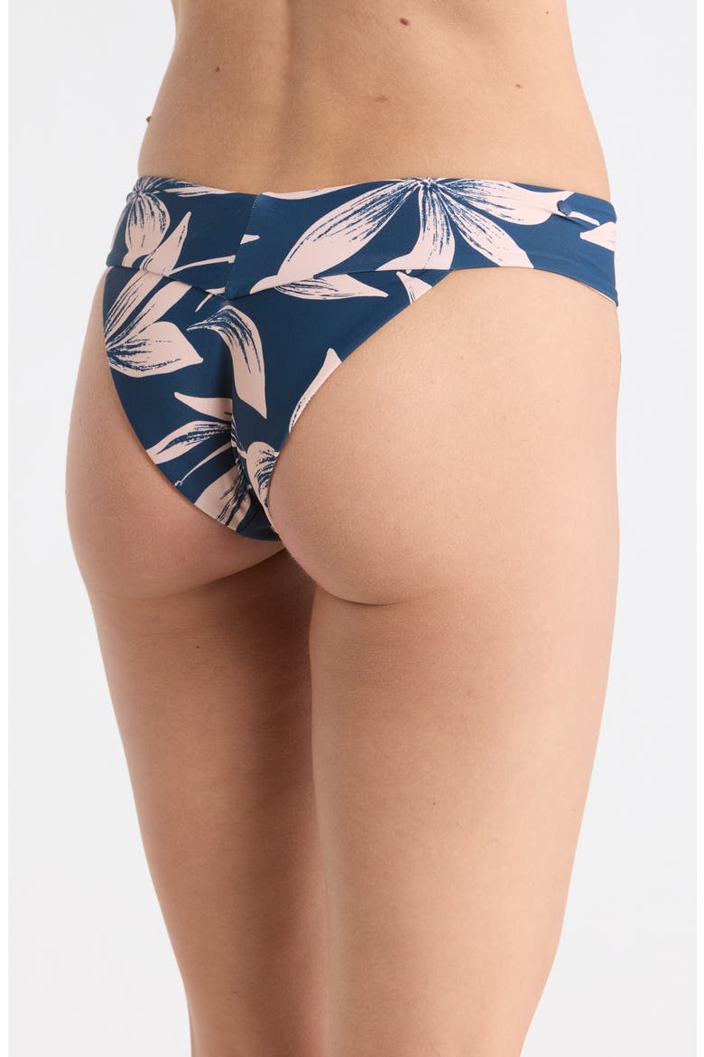 Bloom Banded V Bikini Bottoms, Alternate, color, HARBOR BLUE