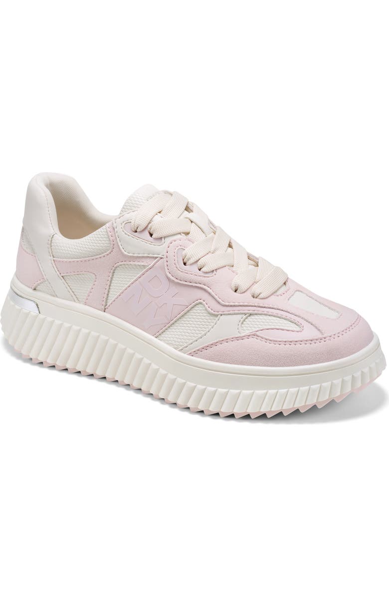 DKNY Lachele Platform Sneaker, Main, color, Soft White/ Light Pink