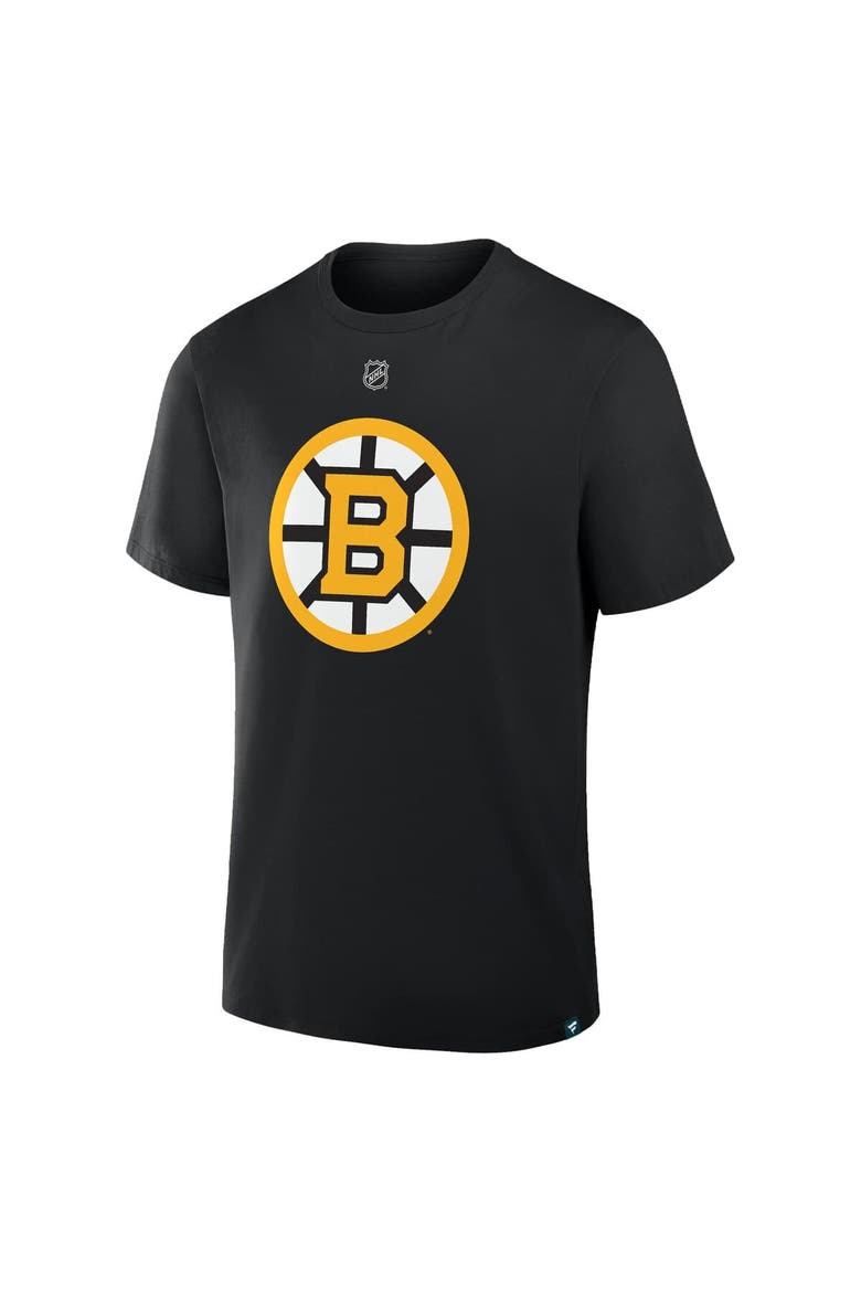 Men's Fanatics David Pastrnak Black Boston Bruins Authentic Stack Name & Number T-Shirt, Alternate, color, Black