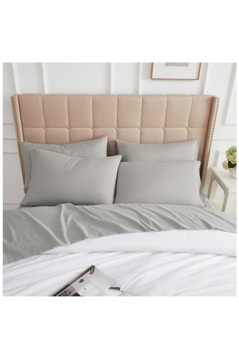 Vilano Springs Extra Deep Pocket Sheet Set, Alternate, color, STEEL GRAY