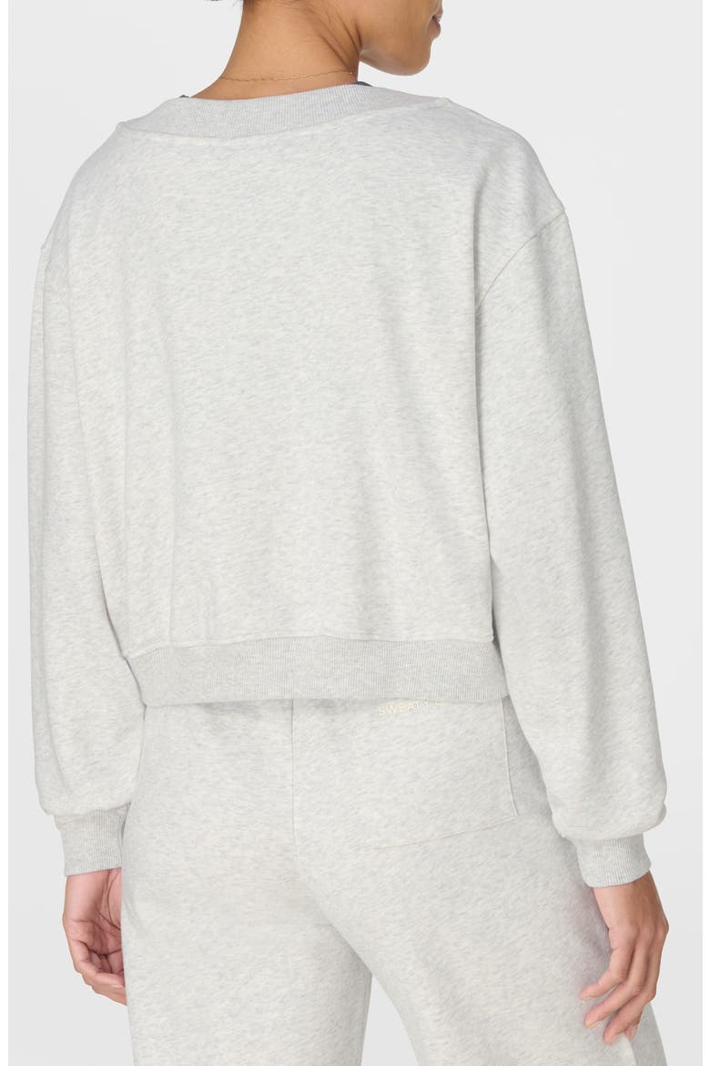 Revive Organic Cotton Blend Crop Sweatshirt, Alternate, color, ICE GREY MARL