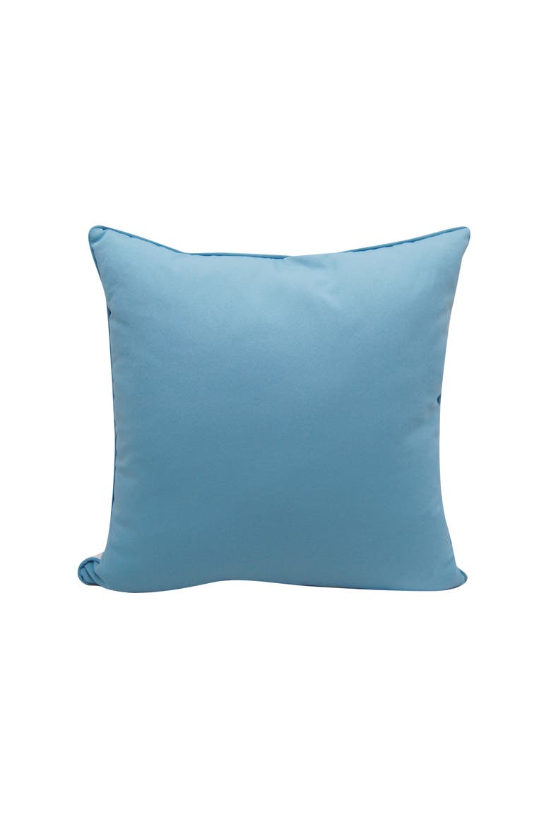 Sea Glass Dolphin Indoor/Outdoor Throw Pillow, Alternate, color, Blue