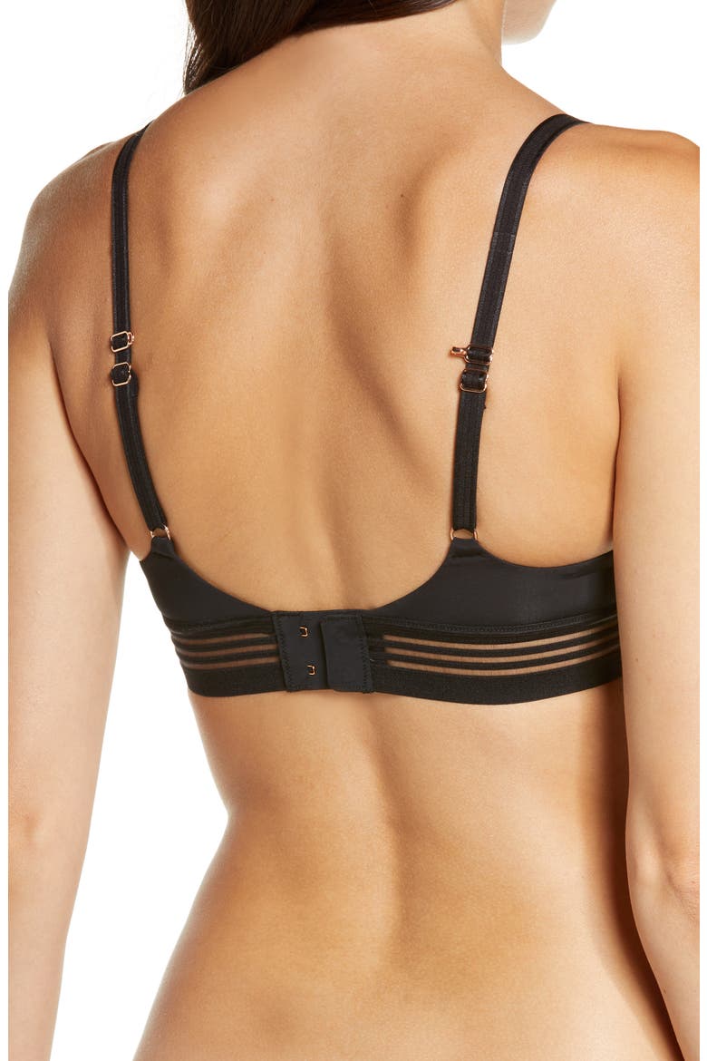 Second Skin Wireless Bra, Alternate, color, BLACK