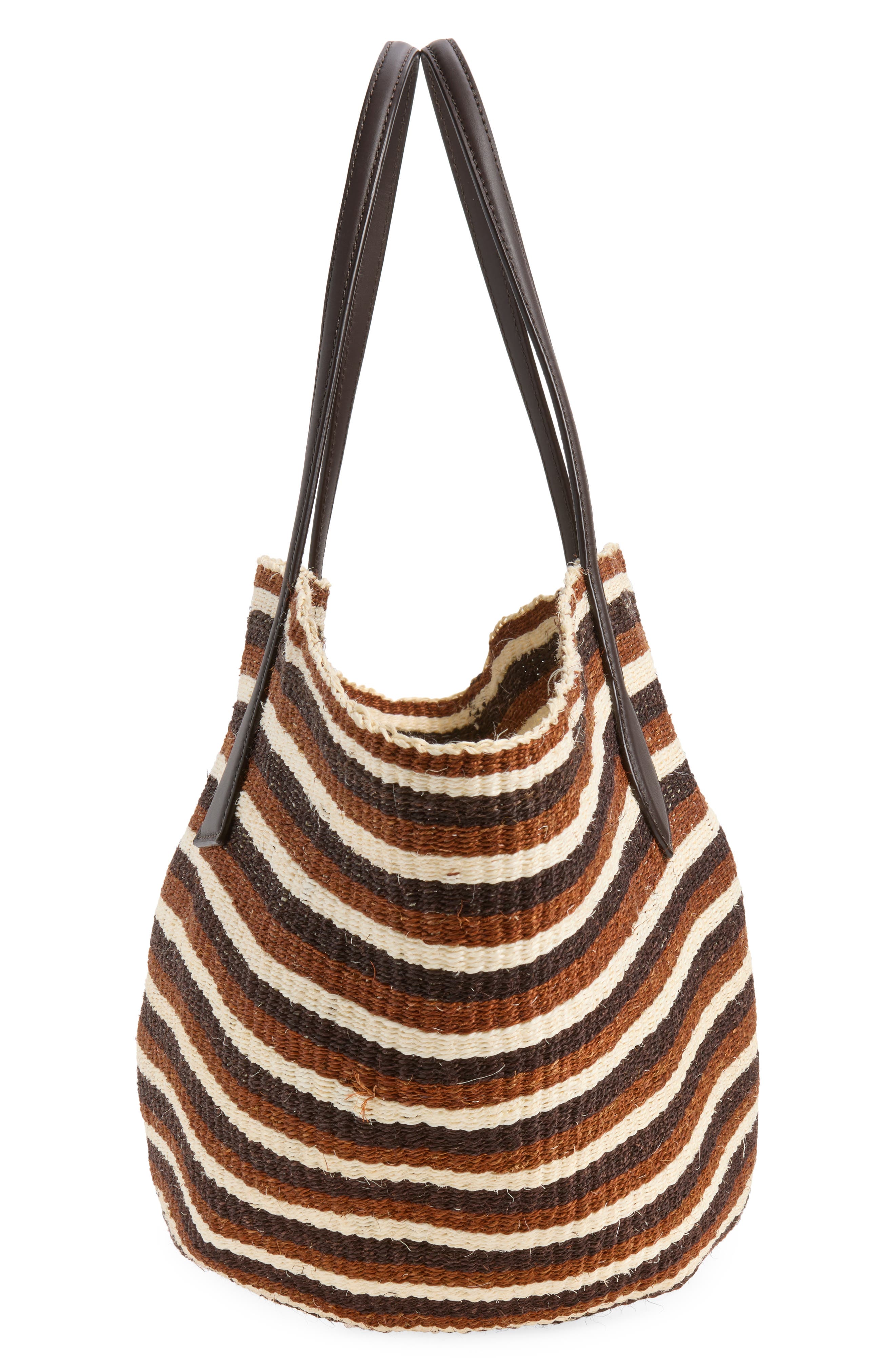 Sprout Basket Sisal Tote, Alternate, color, BROWN MULTI