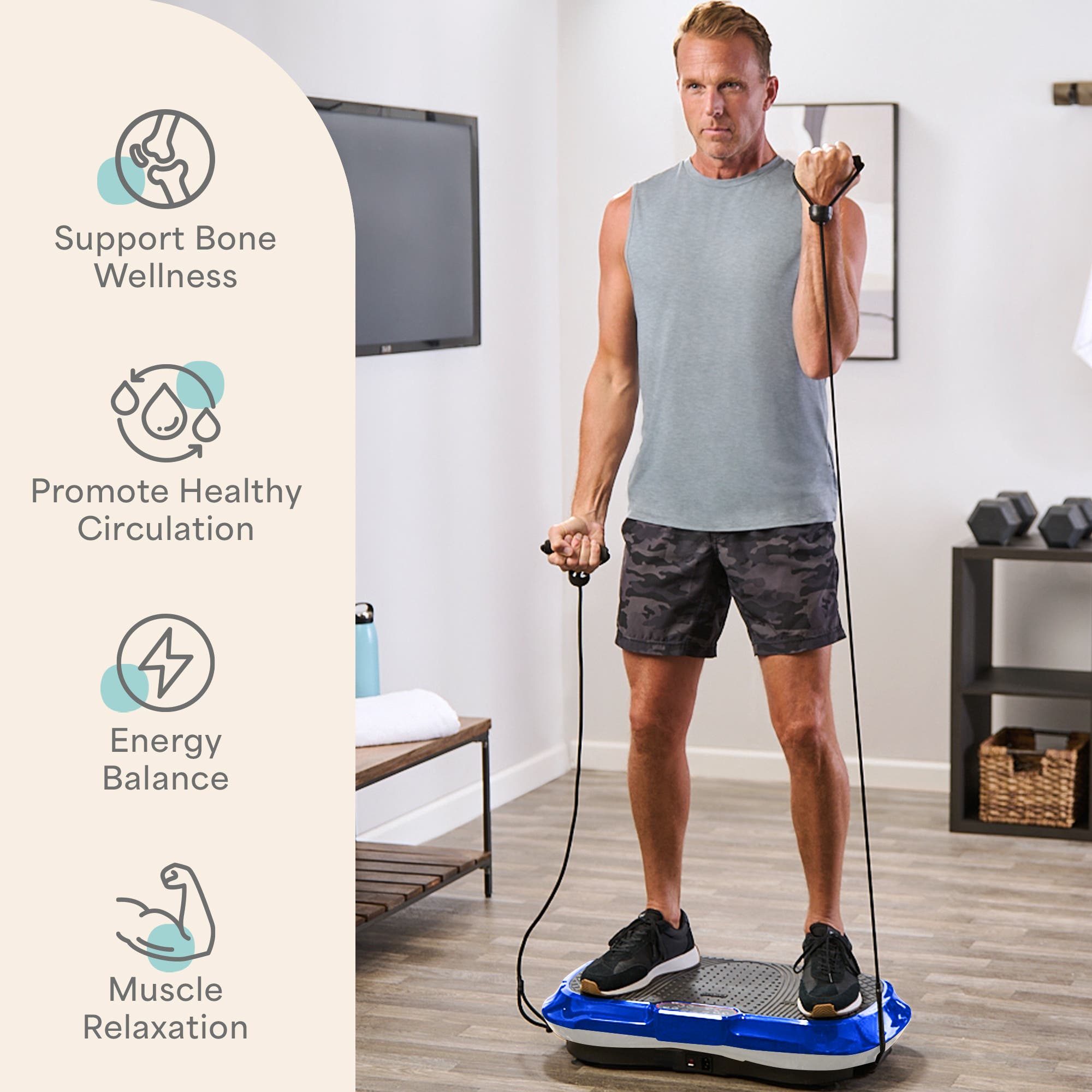 Lifepro Waver Vibration Plate Exercise Machine Whole Body Vibrating ...