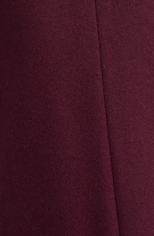 Hugo Boss Boss Classin Wool Coat In Purple