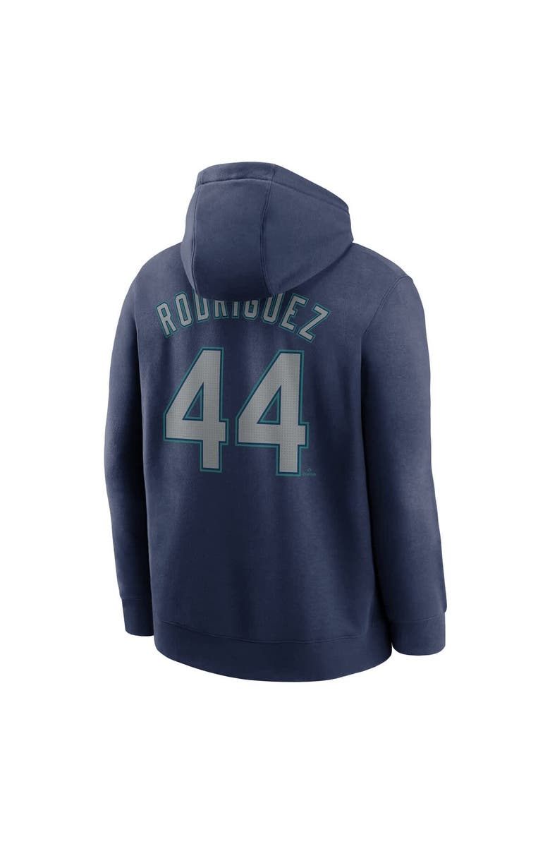 Nike Men's Nike Julio Rodríguez Navy Seattle Mariners Player Name & Number Club Fleece Pullover Hoodie, Alternate, color, Navy