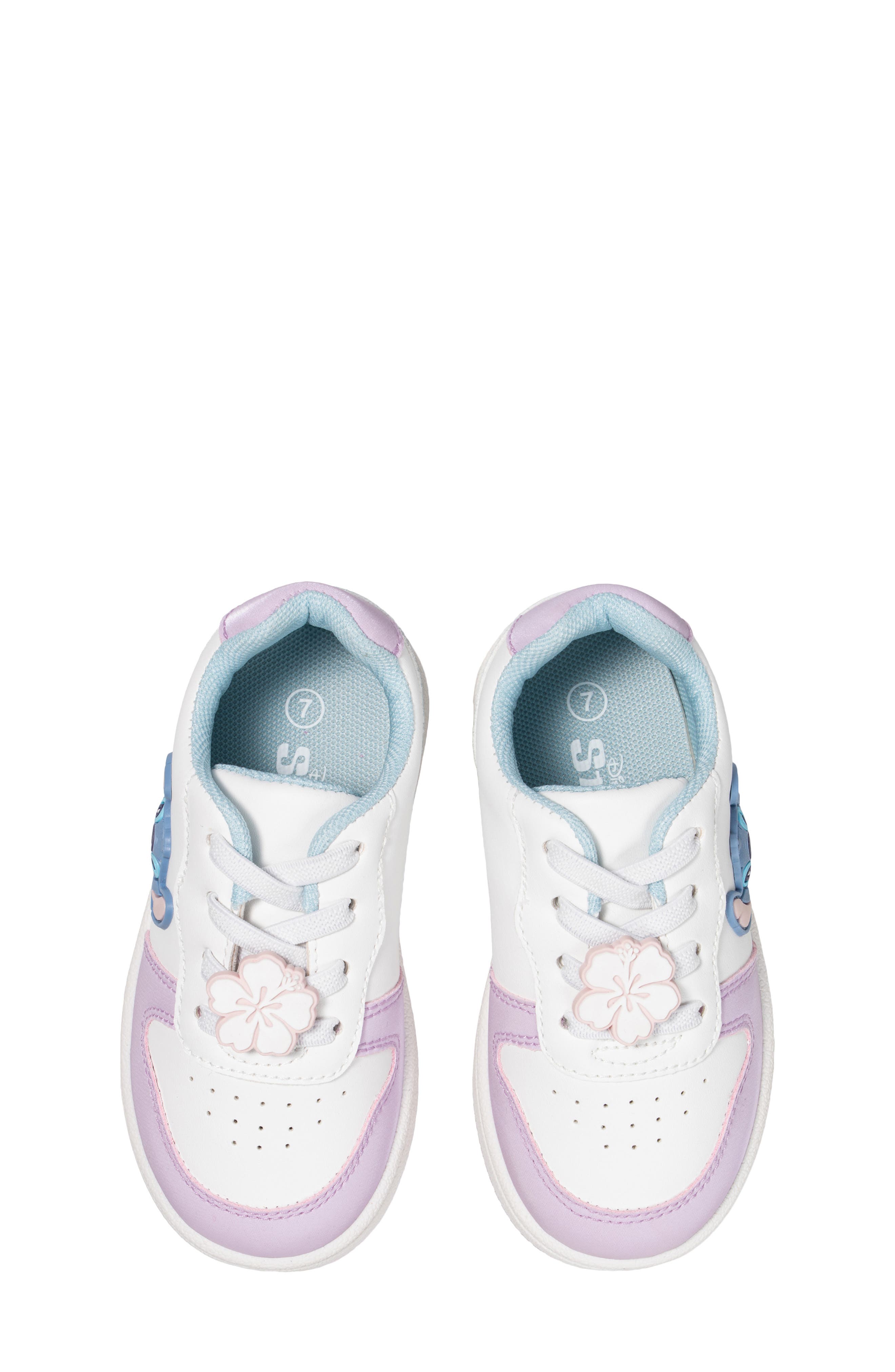Kids' Stitch Court Sneaker, Alternate, color, LIGHT BLUE