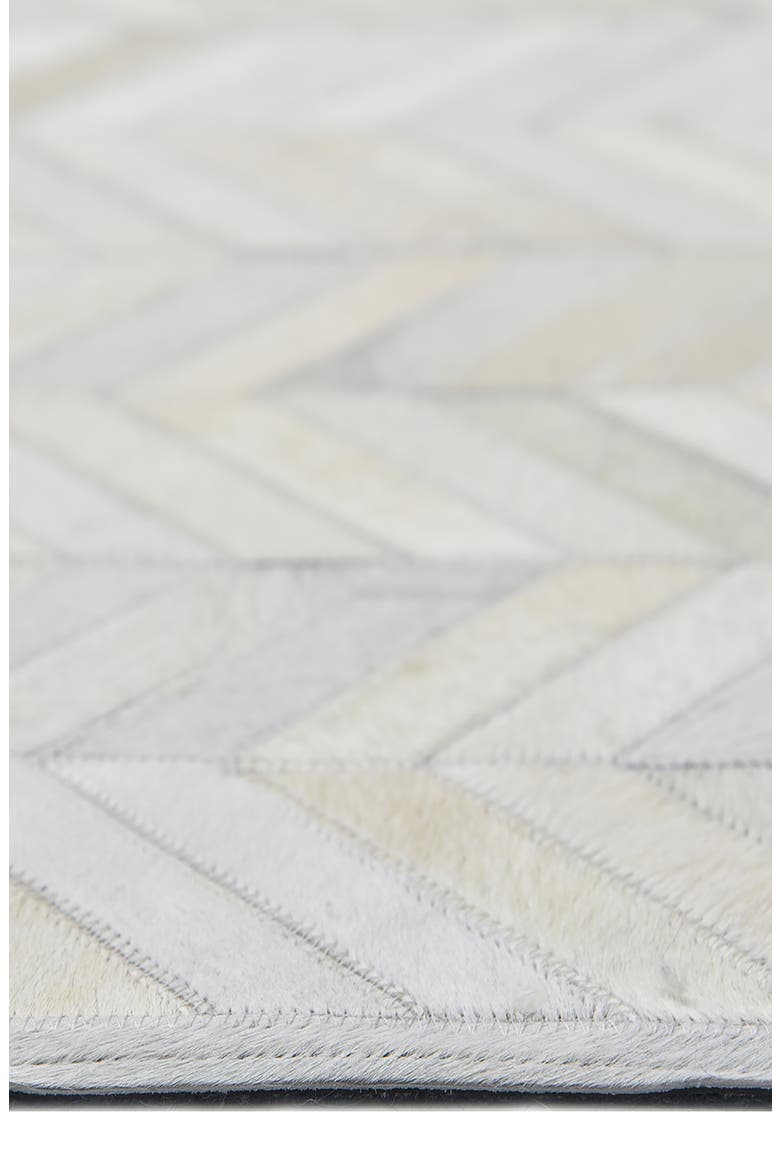 Meir Genuine Calf Hair Area Rug, Alternate, color, IVORY