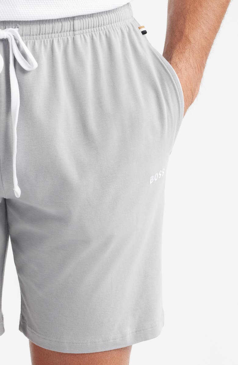 BOSS Mix Match Stretch Cotton Pajama Shorts, Alternate, color, Light/ Pastel Grey