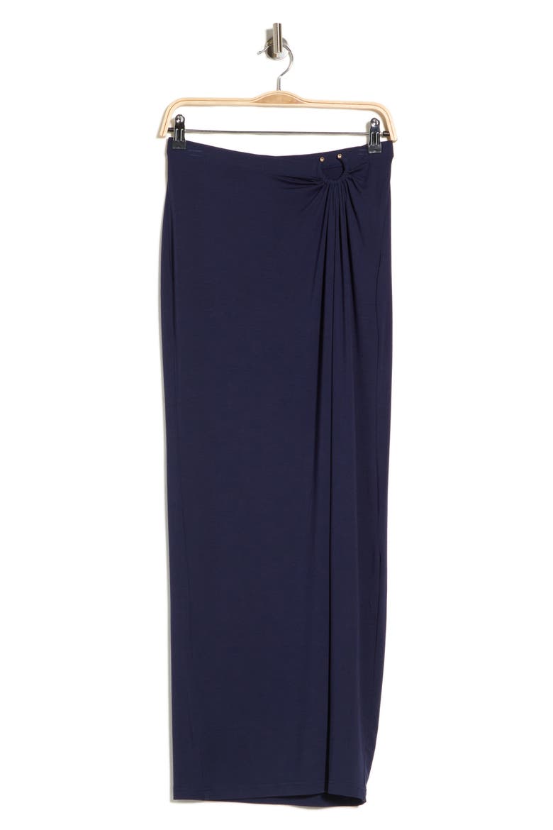 Ruched Jersey Maxi Skirt, Alternate, color, HORIZON INK